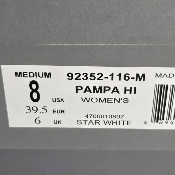 Palladium Women's Pampa Hi Boots Size 8 NIB Star White - Picture 6 of 6